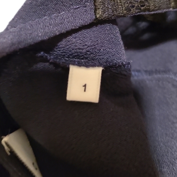 SANDRO |‎ Navy Rebella Long Sleeve Mini Dress in Size Small - Picture 5 of 8